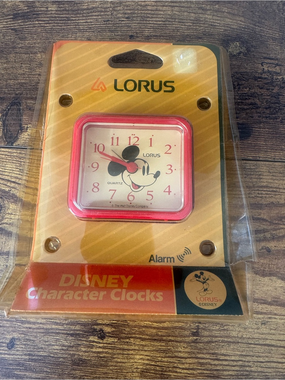 Lorus‎ Disney Mickey Mouse Quartz Alarm Clock LXZ101RLA With Original Package